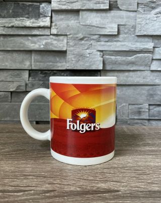 Vintage Folgers Mountain Grown Coffee Cup Mug