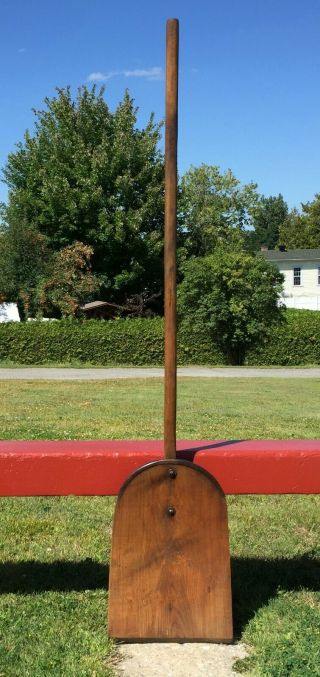 Antique Wooden Shovel W/ Curved Handle 53 " Long Farm Country Decor 46