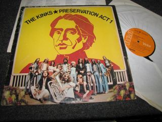 The Kinks - Preservation Act 1 - Rca Records Lp W.  Insert