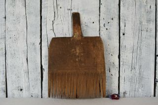 Antique wool comb / Vintage wooden comb / Wool carder 2