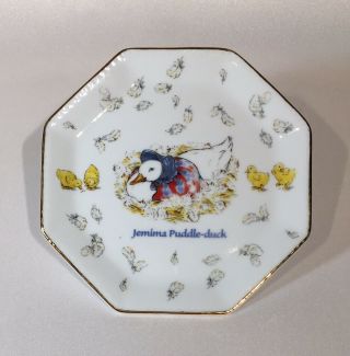 Peter Rabbit / Jemima Puddle - Duck 6 " Plate The World Of Beatrix Potter 2002