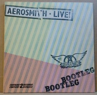 Aerosmith.  Live Bootleg.  Back In The Saddle. ,  Poster.  1978 Columbia 2 Lp