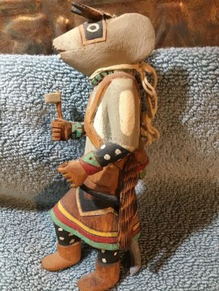Vintage Hopi Mouse Warrior Kachina Very Detailed Wall Hanger Doll