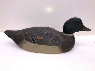 Carved & Painted Mallard Drake Duck Decoy