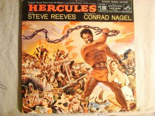Lp - Hercules Soundtrack - Steve Reeves - Conrad Nagel - Dg Mono - Nm