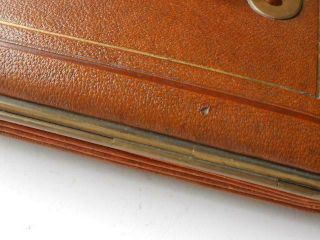 QUALITY ANTIQUE LEATHER TRAVELLING JEWELRY JEWELLERY BOX CONSULTINA C1880 3