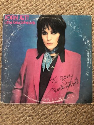 Joan Jett & The Blackhearts Vinyl Lp I Love Rock N Roll Press Boardwalk