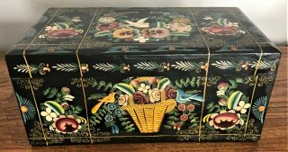 Vintage Mexican Folk Art Olinala Box