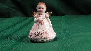 Josef Originals Baby Angel Mini Figurine With Rattle