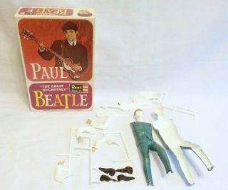 Vintage 1964 Revell Model Kit Paul Mccartney Beatles,  Partial Done