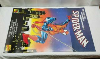 Vintage 34x22 Marvel Comics Poster Spider - Man 1992 30th Bagley De La Rosa 90s