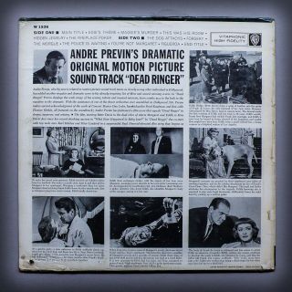 LP DEAD RINGER by Andre Previn - MARGARET DeLORCA IS WAITING FOR YOU 3