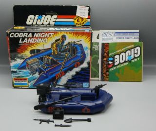 Vintage 1985 Hasbro Gi Joe Cobra Night Landing Vehicle Complete W/ Box Arah Toy
