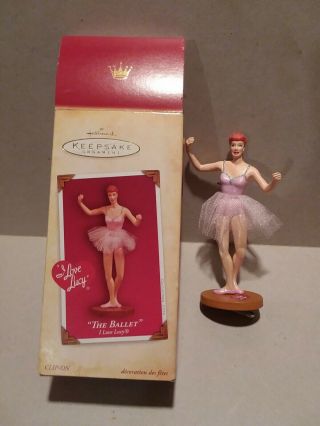 2004 Hallmark Keepsake Christmas Ornament The Ballet I Love Lucy Ballerina