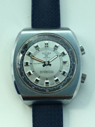 Vintage Gents Sicura 25 Jewel Automatic Watch Cal Bfg 158