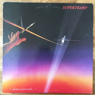Supertramp ‎– ".  Famous Last Words.  " Vinyl