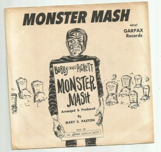Halloween Rock - W Pic Sleeve Bobby Pickett - Monster Mash - Hear - 1962 Garpax