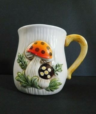 Vintage 1976 Merry Mushroom Sears Roebuck & Co Coffee Mug Cup Japan
