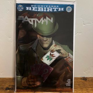 Sdcc Exclusive Dc Comics Batman Rebirth 27 Silver Foil Variant Cover