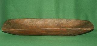 Fine 19th Century Primitive Carved Wooden Dough Bowl Trencher Inv De04
