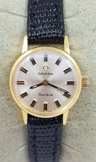 Omega Geneve Swiss Ladies Gold Plated Watch Cal 625 Ref 511.  015