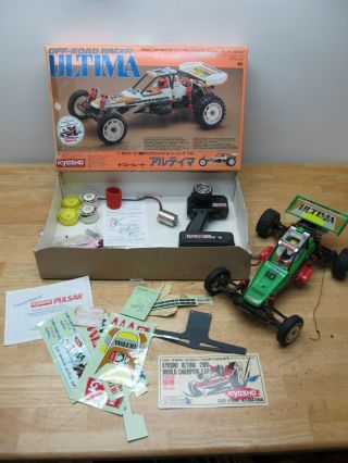 Vintage Kyosho Ultima 1/10 Off - Road Racer 2wd Buggy Kit Remote W/accessories