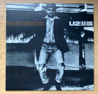 U2 With B.  B.  King When Love Comes To Town 12 " Vinyl Single 1989 (us,  Island)