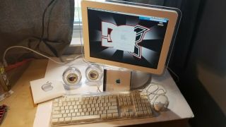 Apple Vintage Imac G4 15in 2002 10.  4.  7 [with Accessories] And Cleaned