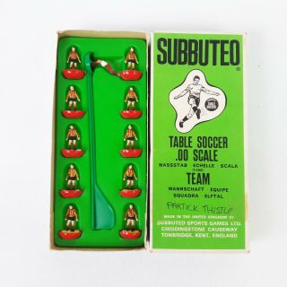 Subbuteo Team Ref 23 Partick Thistle Vintage Football Game Soccer Heavyweight Hw