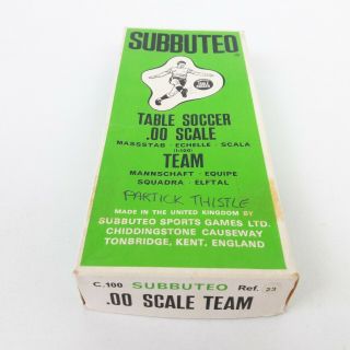Subbuteo Team Ref 23 Partick Thistle Vintage Football Game Soccer Heavyweight HW 2