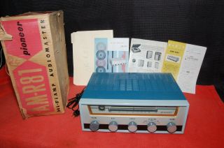 Vintage 1957 Pioneer Am - R81 Hi - Fi Tube Amp,  Audiomaster,  Mono Am,  Sw,  Phono