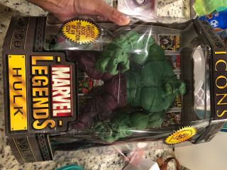 Marvel Legends The Hulk With Special Book Evolution Of An Icon.  Still