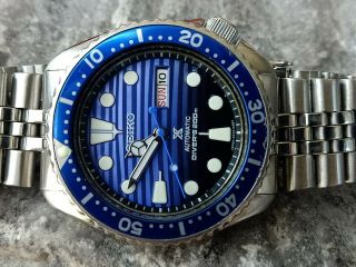 Seiko Vintage Diver 6309 - 7290 Save The Ocean Mod Automatic Men Watch