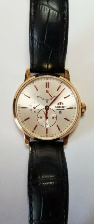 Orient Vintage 41 mm Silver Dial Men ' s Automatic Watch with 40hr Power Reserve 2