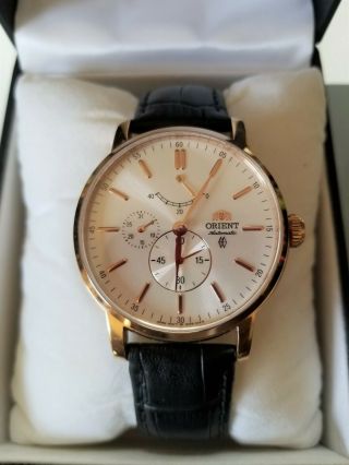 Orient Vintage 41 mm Silver Dial Men ' s Automatic Watch with 40hr Power Reserve 3