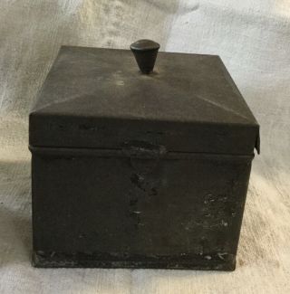 Small Primitive Early Antique Tin Pantry Spice Boxes 3