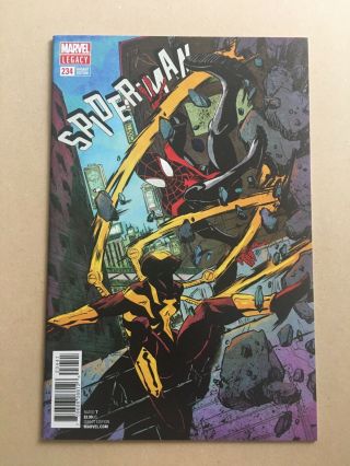 Spider - Man 234 (2018) - 1:25 Sanford Green Variant Miles Morales Iron Spider