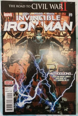 Invincible Iron Man 9 1st Riri Marvel 2016 1st Print