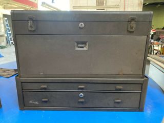 Vintage Kennedy Style 526 Tool Box 8 Drawer W/bottom Extension