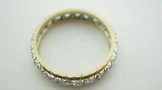 Vintage 9ct Gold Spinel Eternity Ring UK Size R 1/2 3.  1 Grms H/Mkd London 1972 2