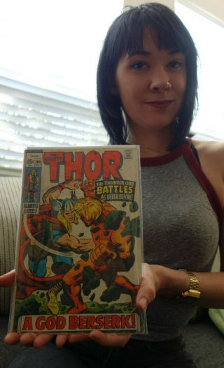 The Mighty Thor 166 (july 1969 Marvel) Stan Lee Jack Kirby 2nd Adam Warlock Vg,