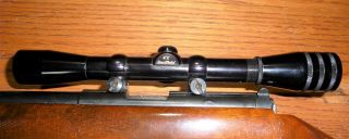Vintage Redfield 4x 3/4 " Scope For.  22s Or Other Rimfires.  With Rings