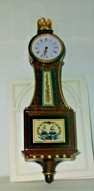 A Franklin Collectors Treasury Of Clocks The " Federal Banjo Clock " C.  W.  C