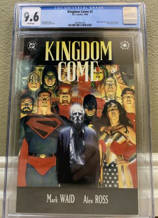 Huge Cgc 9.  6 - Kingdom Come 2 By Mark Waid & Alex Ross 1996 Dc Comics Nm,