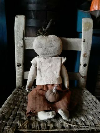 Autumn Harvest Pumpkin Doll By Ghost Island Primitives Pam Haber 2019
