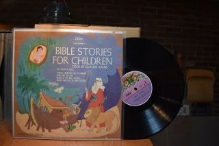 Claude Rains Bible Stories For Children Lp Capitol J3258 Mono