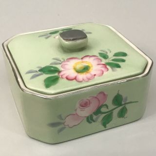 Vintage Mikori Ware Hand Painted Trinket/jewelry Box Japan
