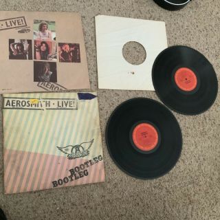 Aerosmith Live Bootleg Double Vinyl Record 1978,  2 Records