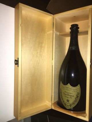 Dom Perignon Champagne 3 Liter Jeraboam Empty 1999 Vintage Box No.  257