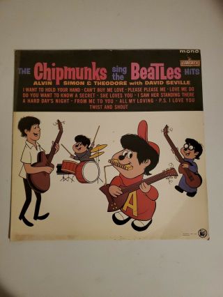 The Chipmunks Sing The Beatles Hits Lp Vinyl Record Alvin Pop